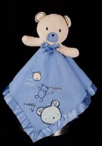 Carters Classics Teddy Bear Huggable Cuddly Blanket Lovey Plush